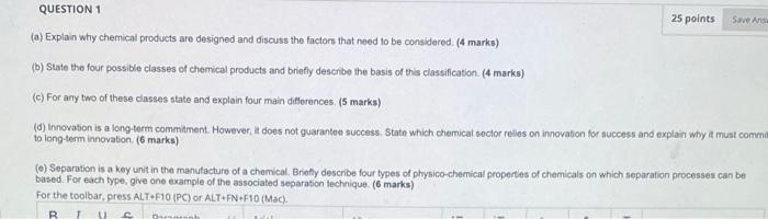 Solved QUESTION 1 25 points Save And (a) Explain why | Chegg.com