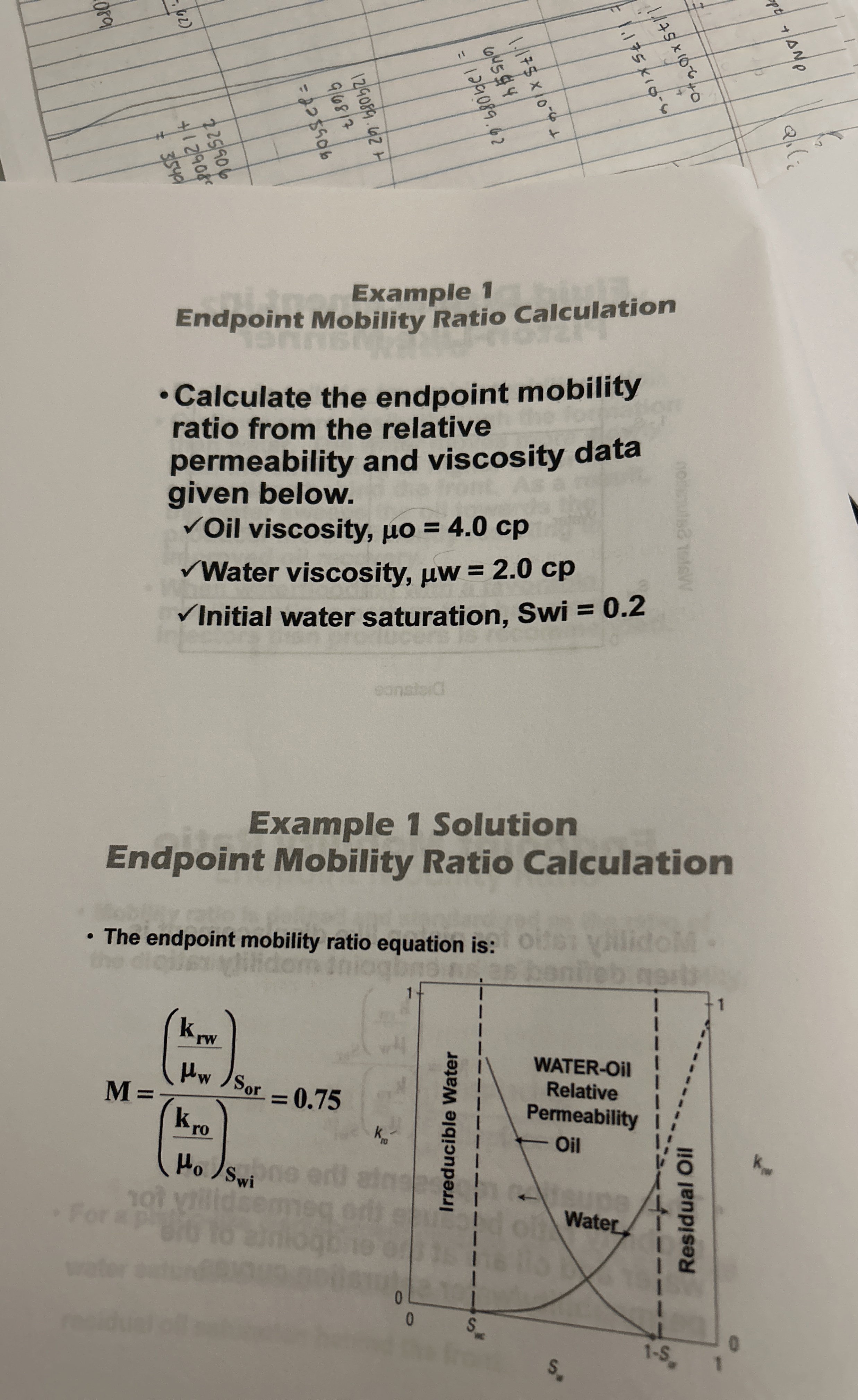 Example 1Endpoint Mobility Ratio CalculationCalculate