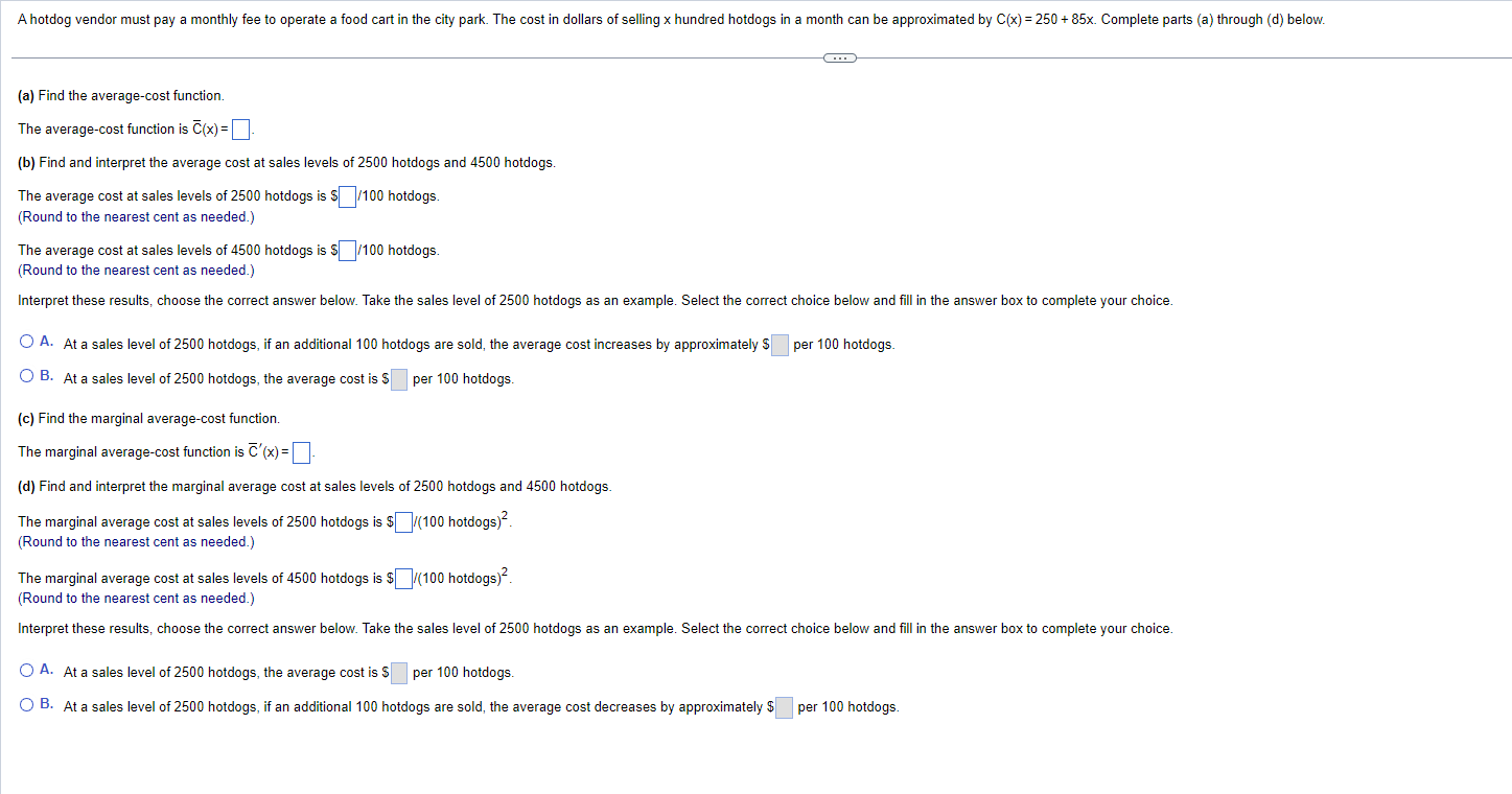 COST FUNCTION AND AVERAGE COST FUNCTION visual data 2