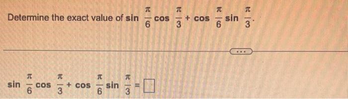 value of sin 6 pi 24 cos 6 pi 24