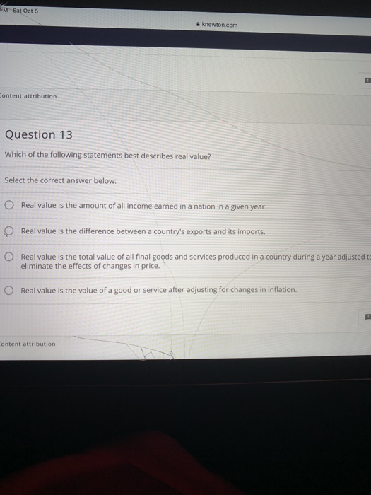 Solved M Sat Oct 5 Knewton.com Content Attribution Question | Chegg.com Solved M Sat Oct 5 Knewton.com Content Attribution Question | Chegg.com
