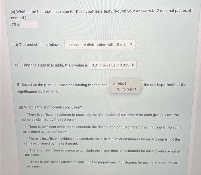 Solved A fine dining restaurant claims that the group sizes | Chegg.com
