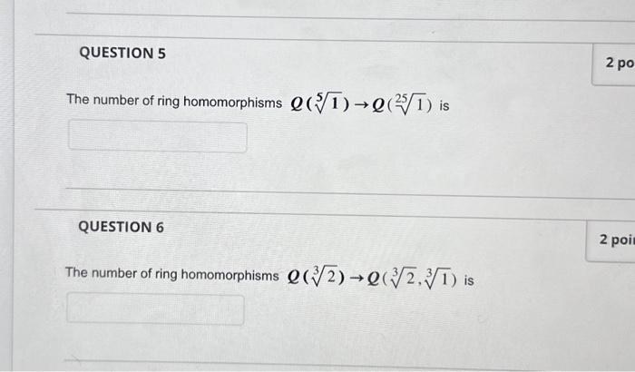 Solved How Do We Find The Number Of Ring Homomorphism In The | Chegg.com