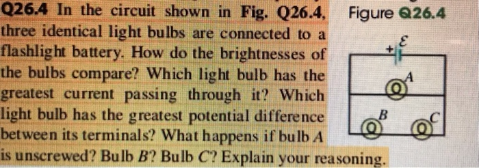 Solved Q26.4 In the circuit shown in Fig. Q26.4, Figure | Chegg.com