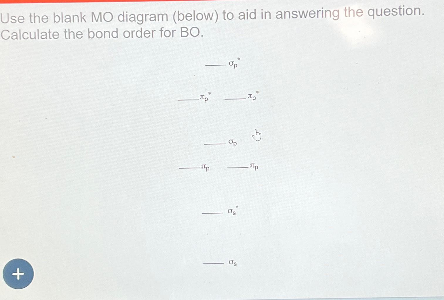 calculate the bond order for bo