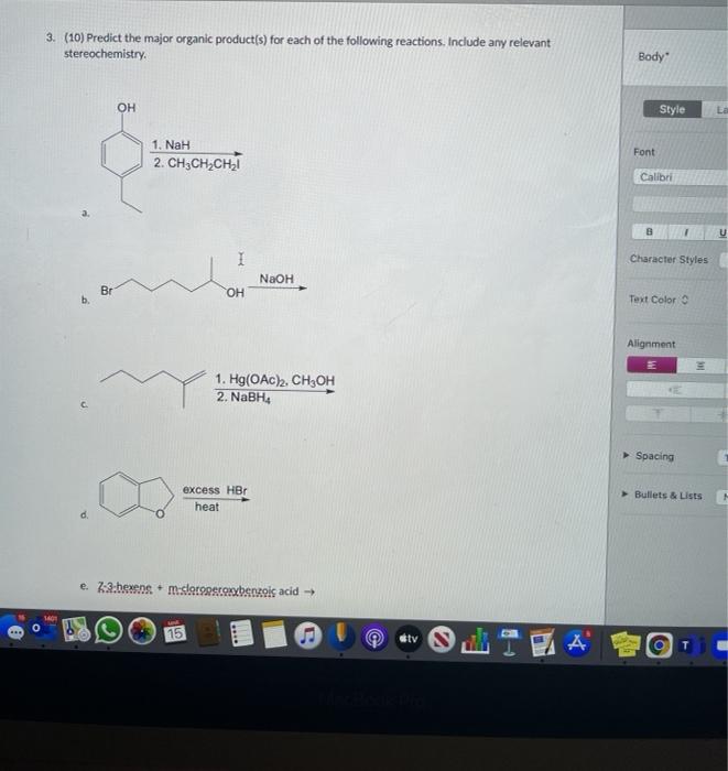 Solved i need some help with all of these! thanks. will | Chegg.com