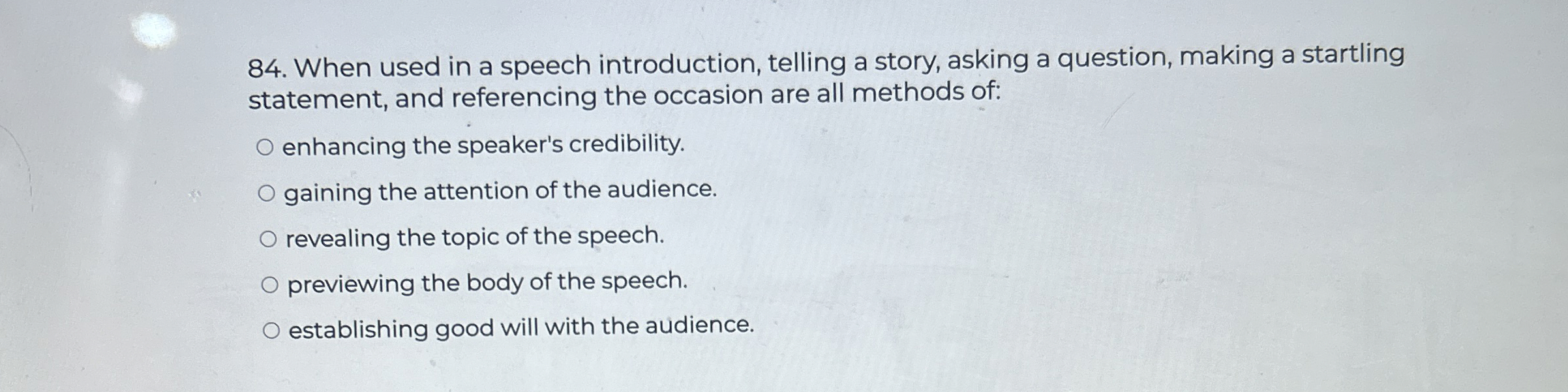 Solved When Used In A Speech Introduction, Telling A Story, 