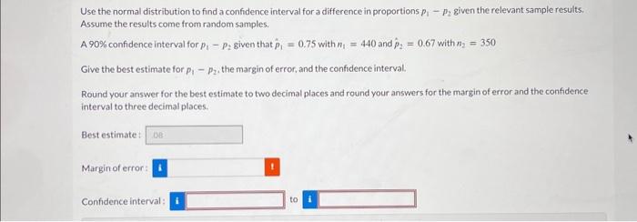 Solved Use the normal distribution to find a confidence | Chegg.com