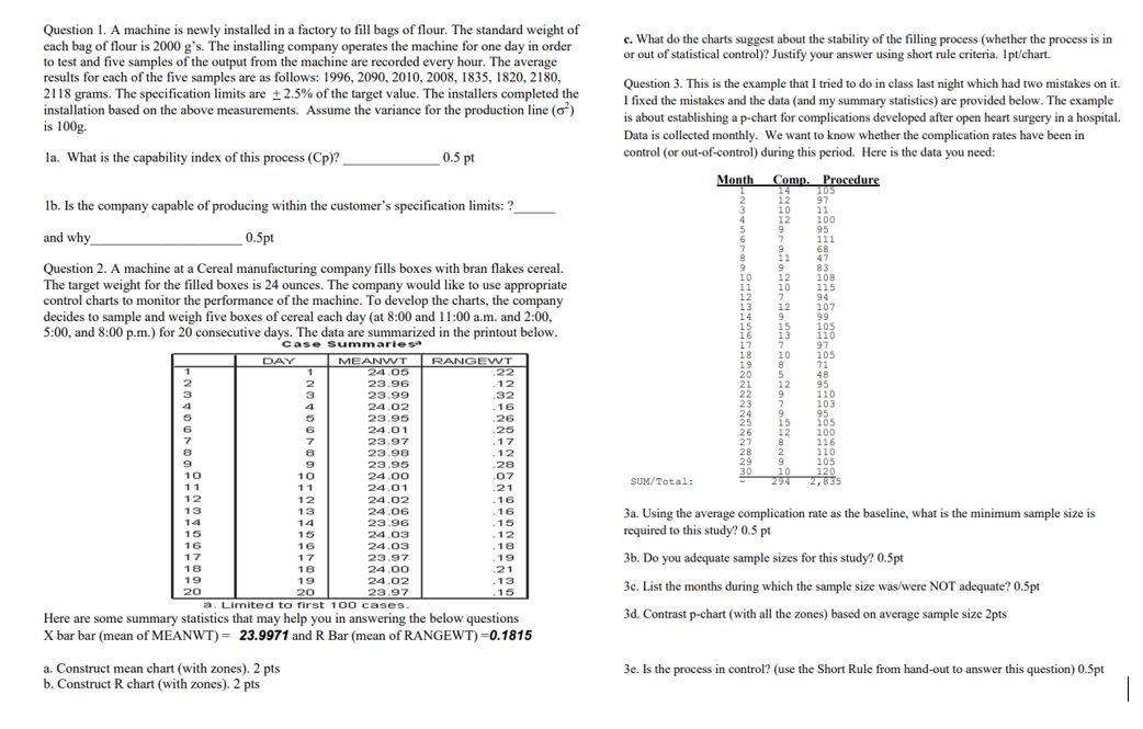 Solved Question 1. ﻿A machine is newly installed in a | Chegg.com