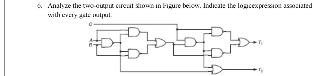 Solved Analyze the two-output circuit shown in Figure below. | Chegg.com