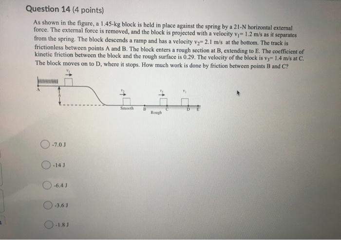 Solved Question 14 (4 points) As shown in the figure, a | Chegg.com