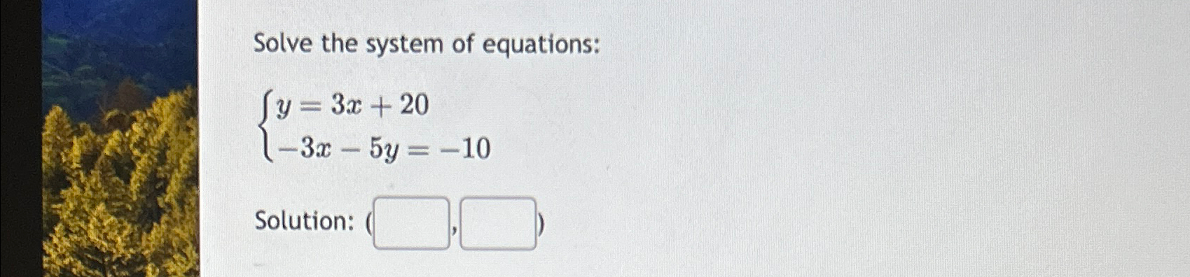 Solved Solve the system of | Chegg.com