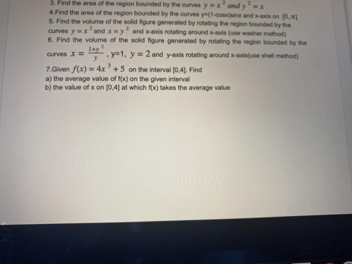 Solved 2 2 3. Find the area of the region bounded by the | Chegg.com