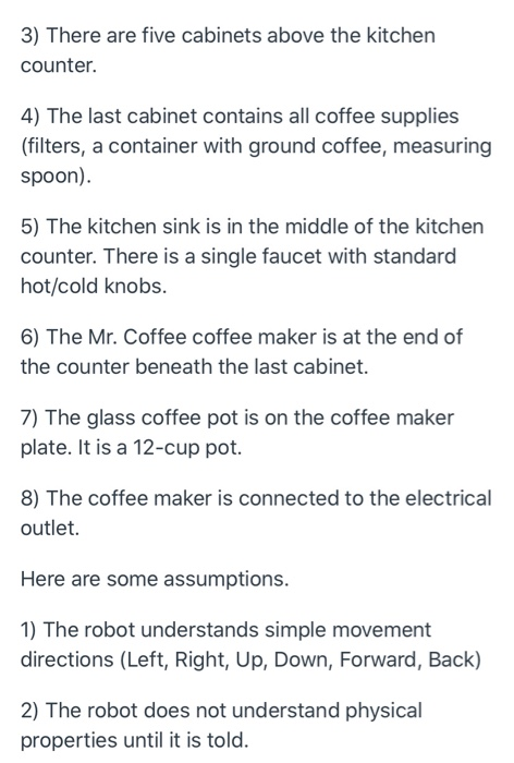 DGM-265 Module 2 - Coffee Making Instructions 100 pts | Chegg.com