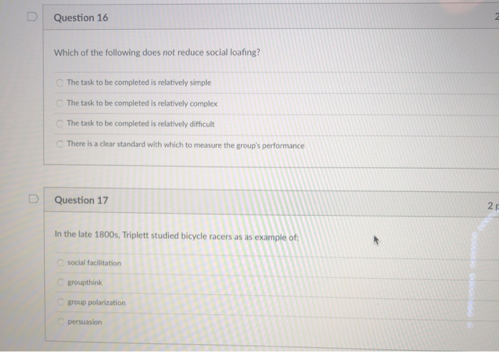 Solved Question 16 Which of the following does not reduce | Chegg.com