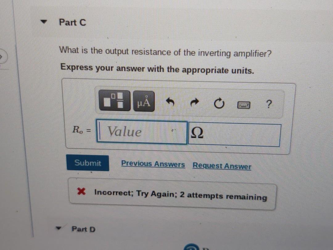 Solved Consider the inverting amplifier shown in the figure | Chegg.com