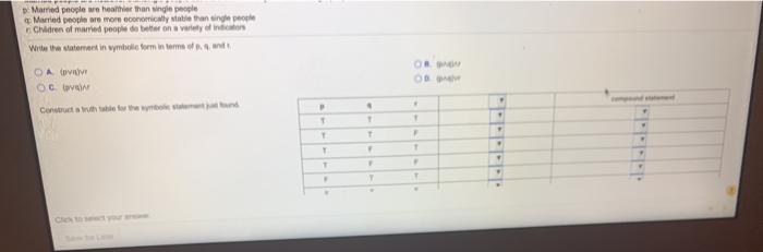 Solved Write the following compound statement in terms of | Chegg.com