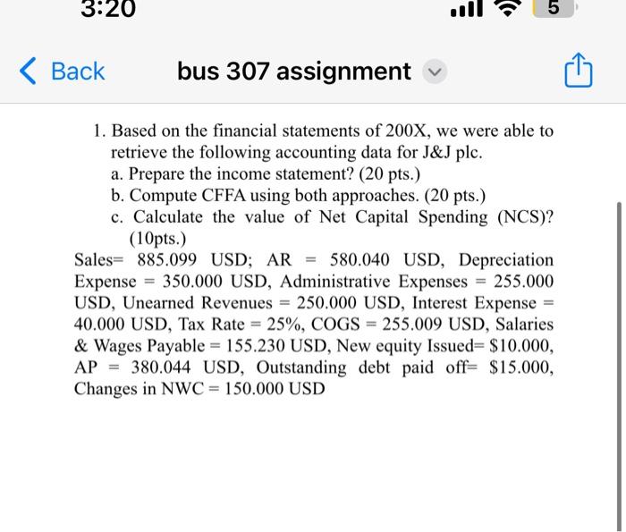 bus 307 case study 2