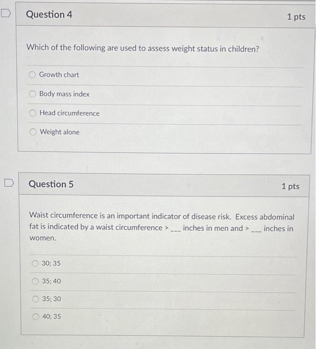Solved D Question 4 1 pts Which of the following are used to | Chegg.com