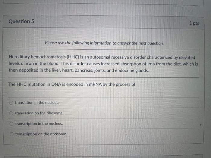Solved Question 3 1 pts Please use the following information | Chegg.com