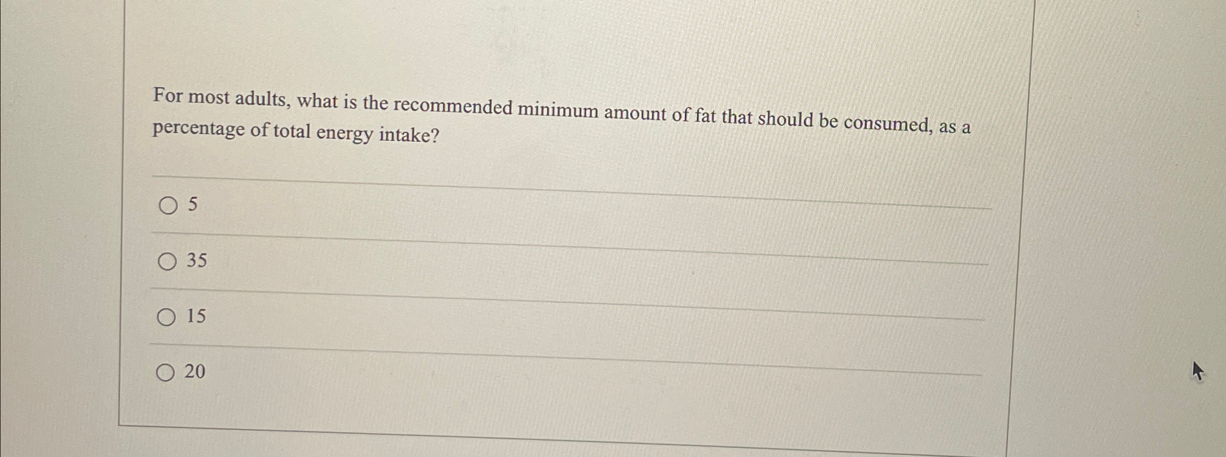 Solved For most adults, what is the recommended minimum | Chegg.com