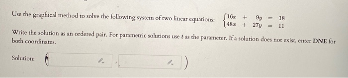 Solved Use the graphical method to solve the following | Chegg.com