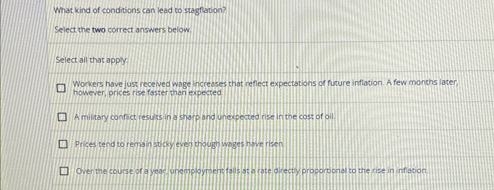Solved What kind of conditions can lead to | Chegg.com