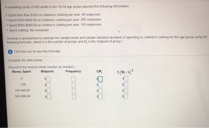 Solved . . A marketing study of 800 adults in the 18-34 age | Chegg.com