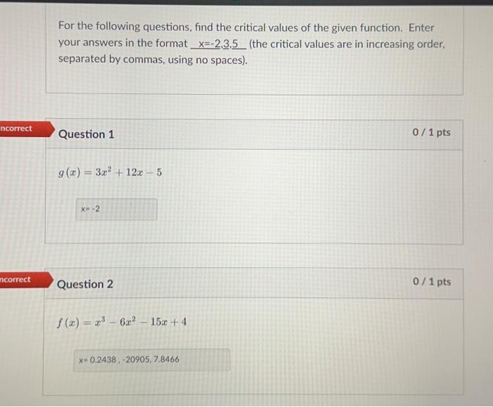 Solved For the following questions, find the critical values | Chegg.com