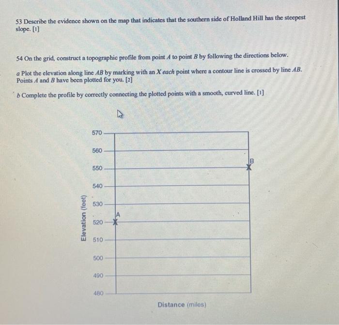 Solved Topographic Map Worksheet Base Your Answers To The | Chegg.com