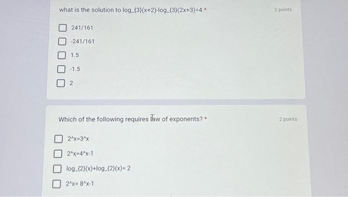 homework 3 2 graphing logs and exponents