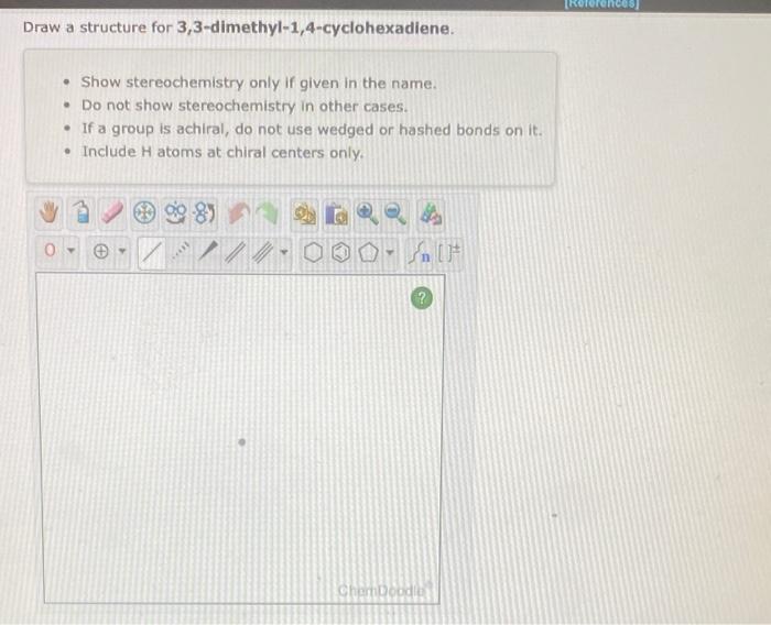 draw a structure for 3 3-dimethyl-1 4-cyclohexadiene
