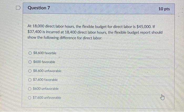 Solved D Question 10 10 pts Management by exception e means | Chegg.com