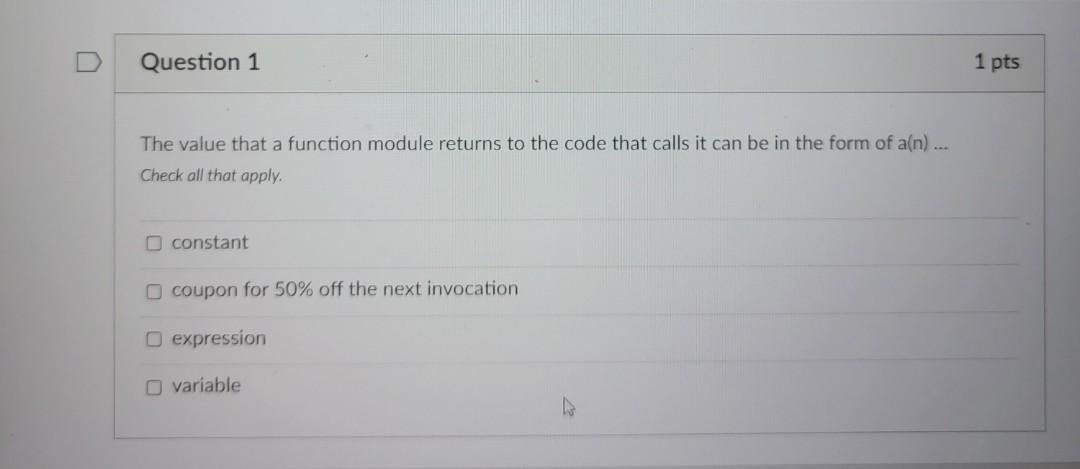 Solved Question 2 Input validation is part of what | Chegg.com