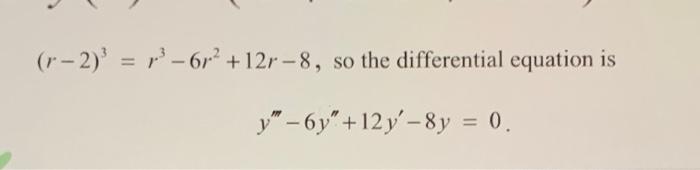 Solved In Problems 39 through 42, find a linear homogeneous | Chegg.com
