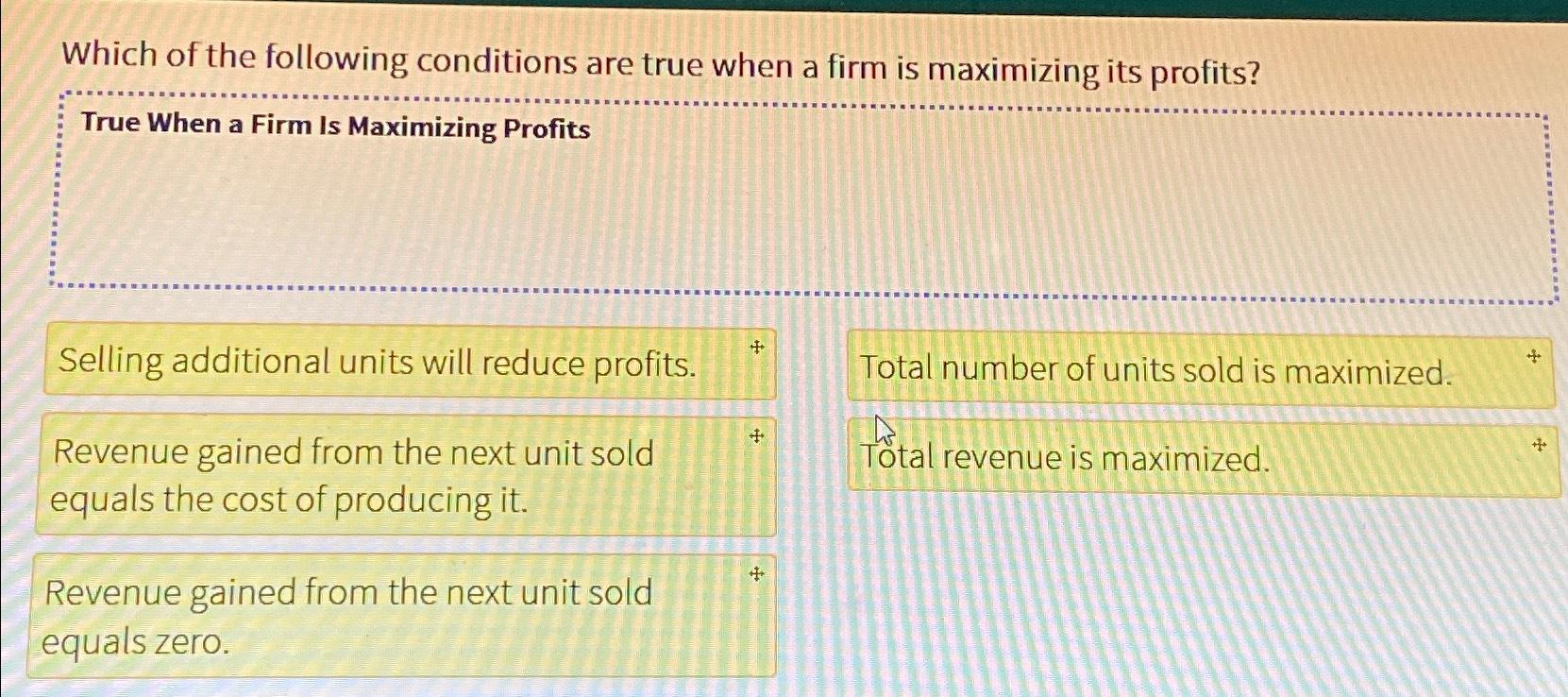 Solved Which Of The Following Conditions Are True When A | Chegg.com