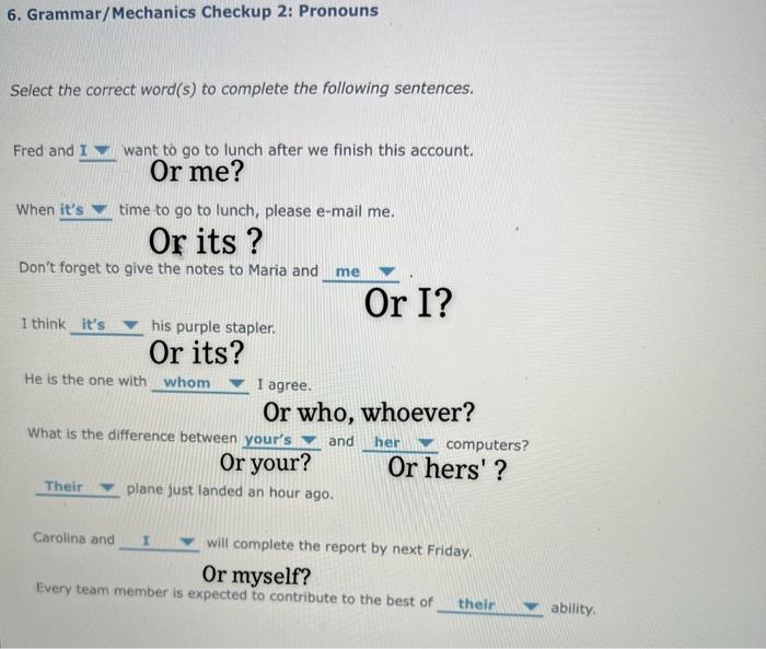 solved-6-grammar-mechanics-checkup-2-pronouns-select-the-chegg