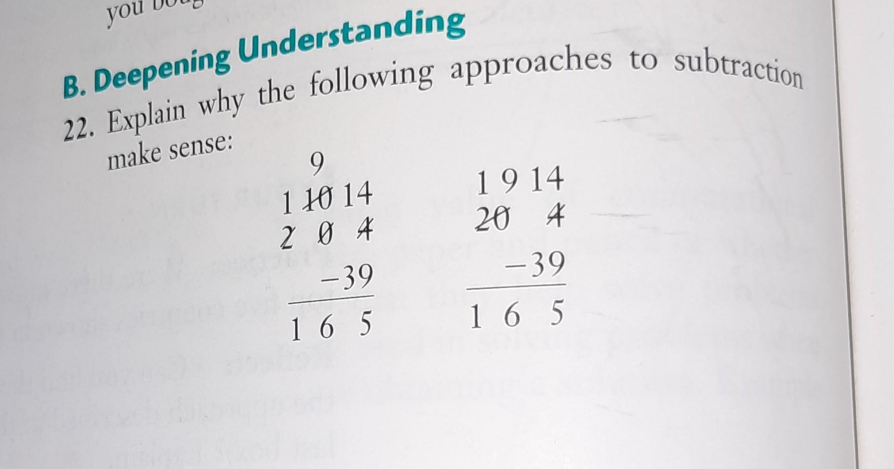 Solved you B. Deepening Understanding 22. Explain why the | Chegg.com
