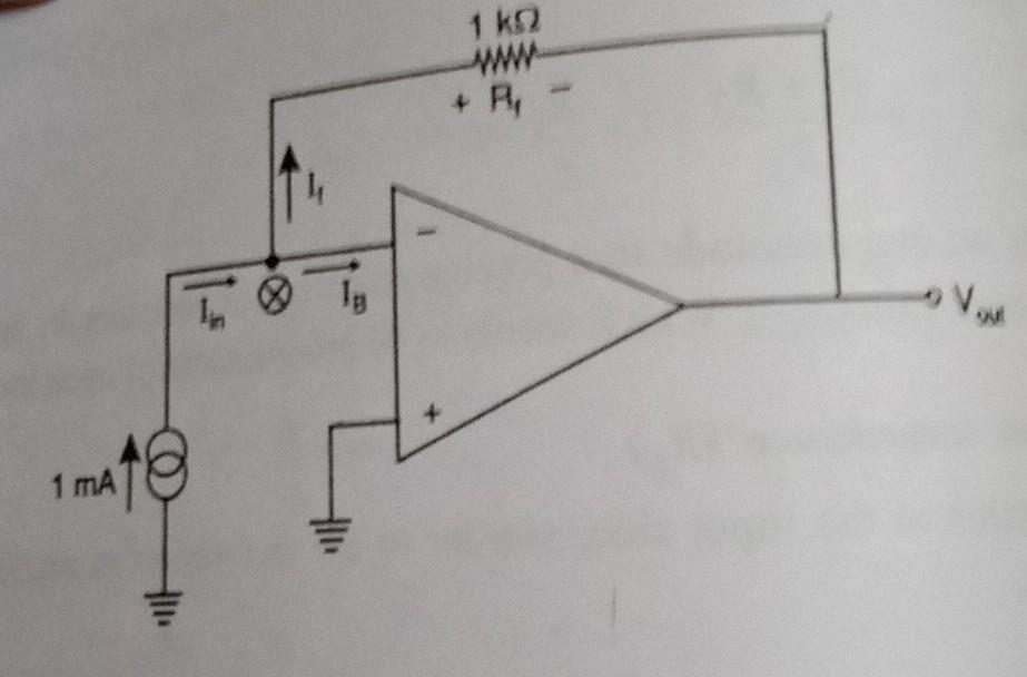 Solved For the current to voltage converter circuit shown Circuit Diagram