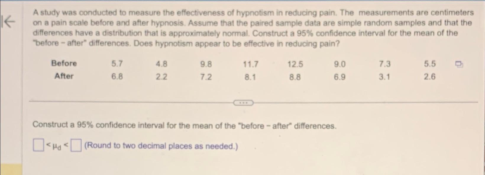 Solved A study was conducted to measure the effectiveness of | Chegg.com