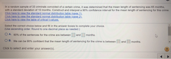 Solved In A Random Sample Of 33 Criminals Convicted Of A | Chegg.com