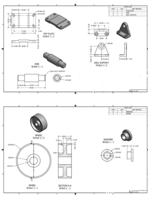 Create solid models and drafting for the following | Chegg.com