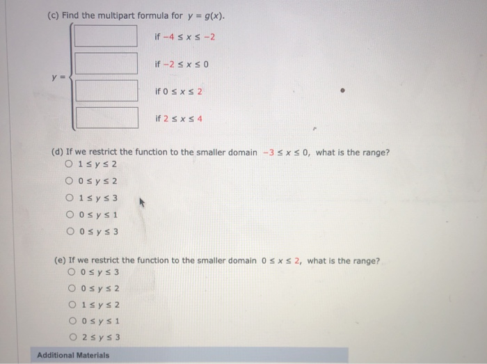 Solved Please Help With Problems A E Thank You The Grap Chegg Com