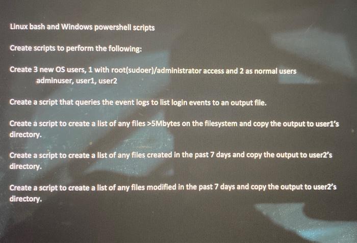Solved need help with all 6 tasks if u can using linux and | Chegg.com