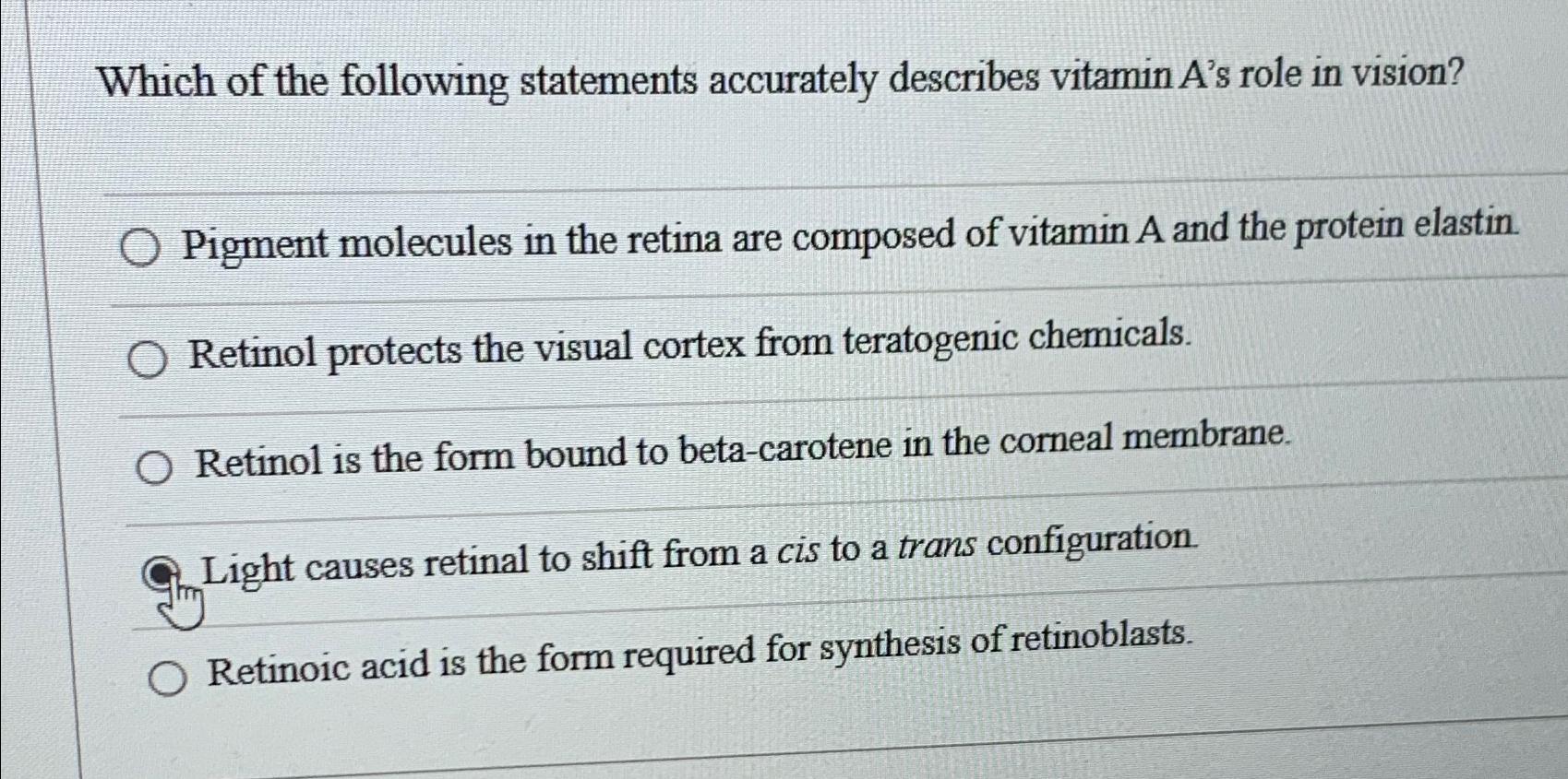 Solved Which of the following statements accurately