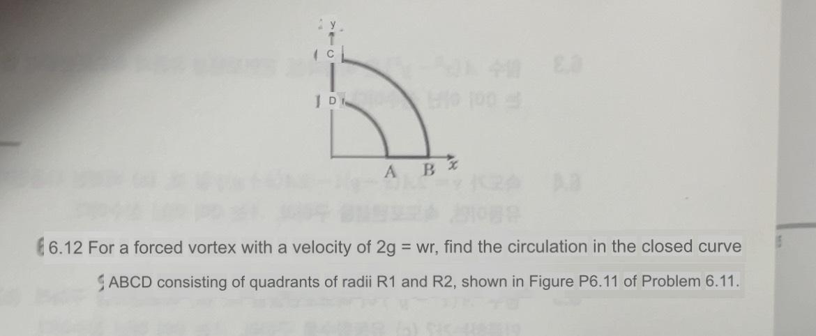Solved 66.12 ﻿For a forced vortex with a velocity of 2g=wr, | Chegg.com