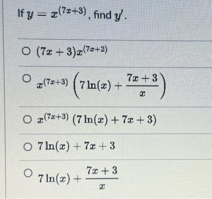 solved-y-x-7x-3-find-y-chegg