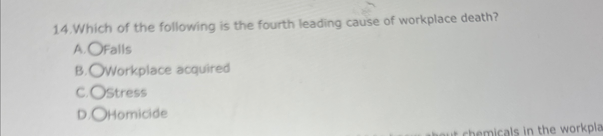 Which of the following is the fourth leading cause of | Chegg.com