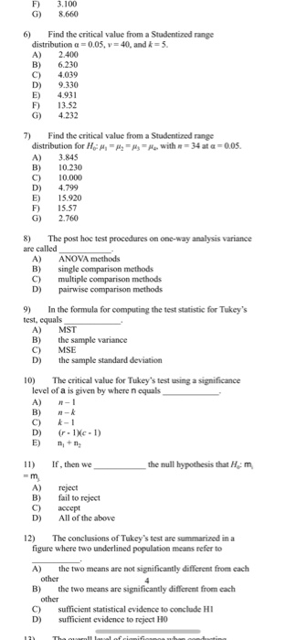 Acer Stat Example Questions Solved SECTIONS 13.1+13.2-Exercises AEC 380 - Agricultural | Chegg.com