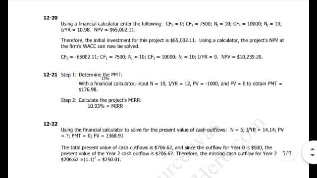 Chapter 12 The Basics of Capital Budgeting 12-1 | Chegg.com